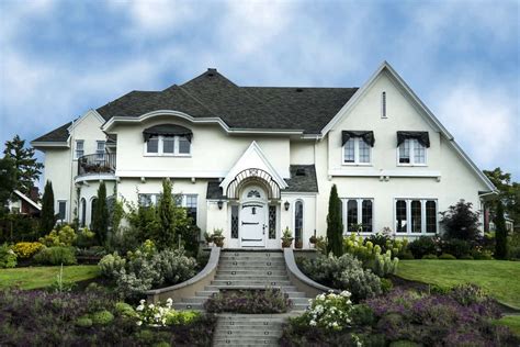 white stucco house exterior